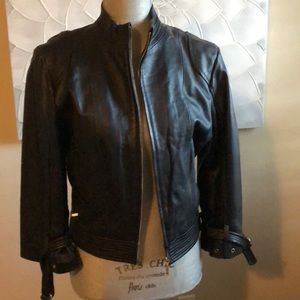 Lamb leather black jacket. Good condition